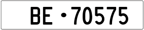 Truck License Plate